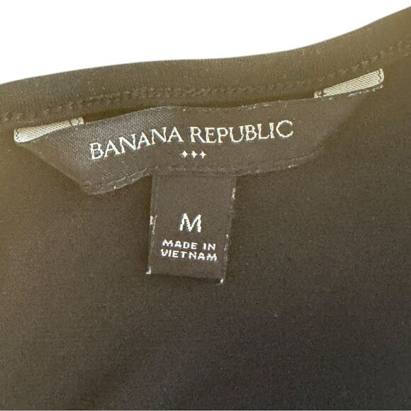 Banana Republic Black and White Geometric Pattern Dress Sz M - Picture 8 of 10